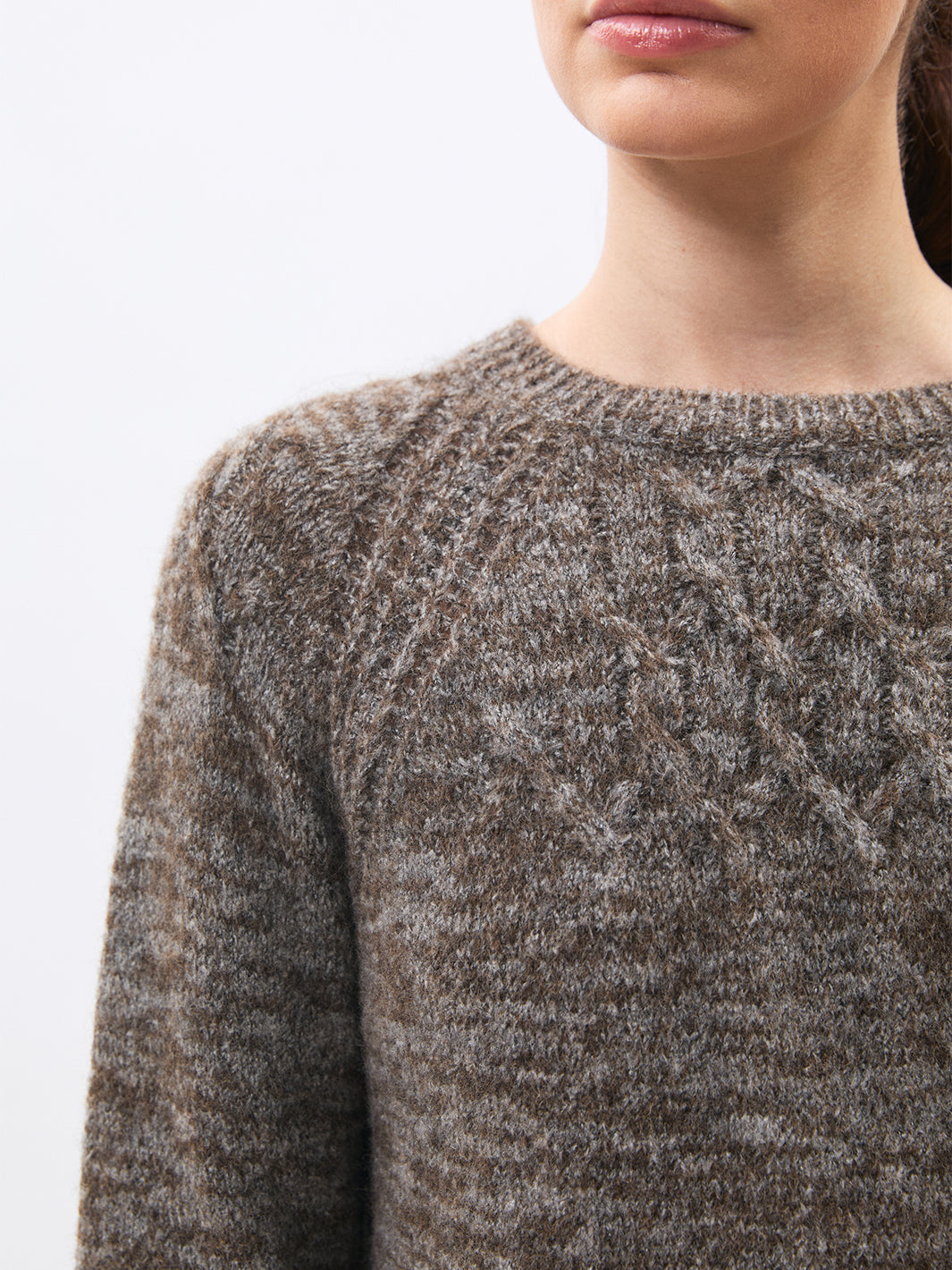 Menara Sweater in Taupe Grey