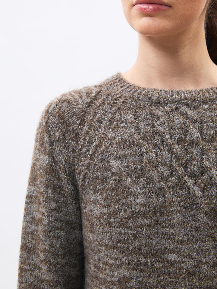 Menara Sweater in Taupe Grey