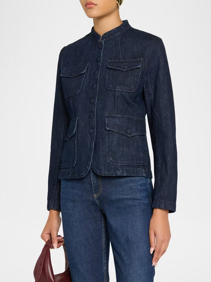 Mercer Blazer in Dark RInse