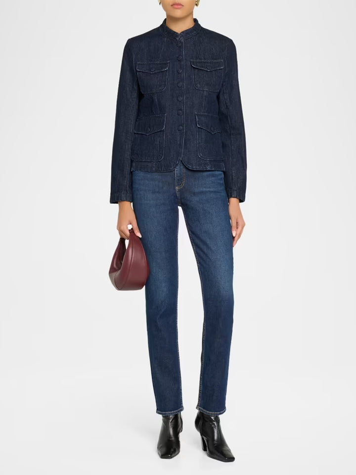 Mercer Blazer in Dark RInse