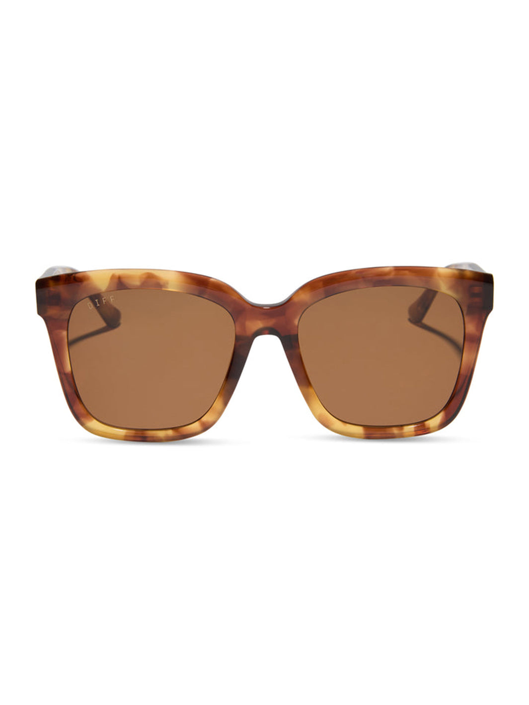 Meredith Square Sunglasses in Brown Fleur & Brown