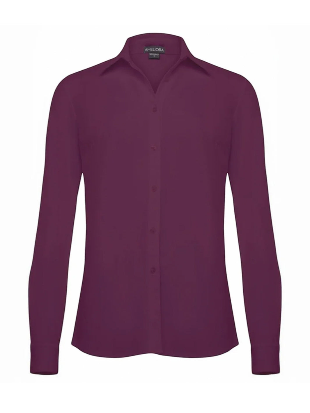 The Sullivan Boyfriend Button Up Shirt in Merlot