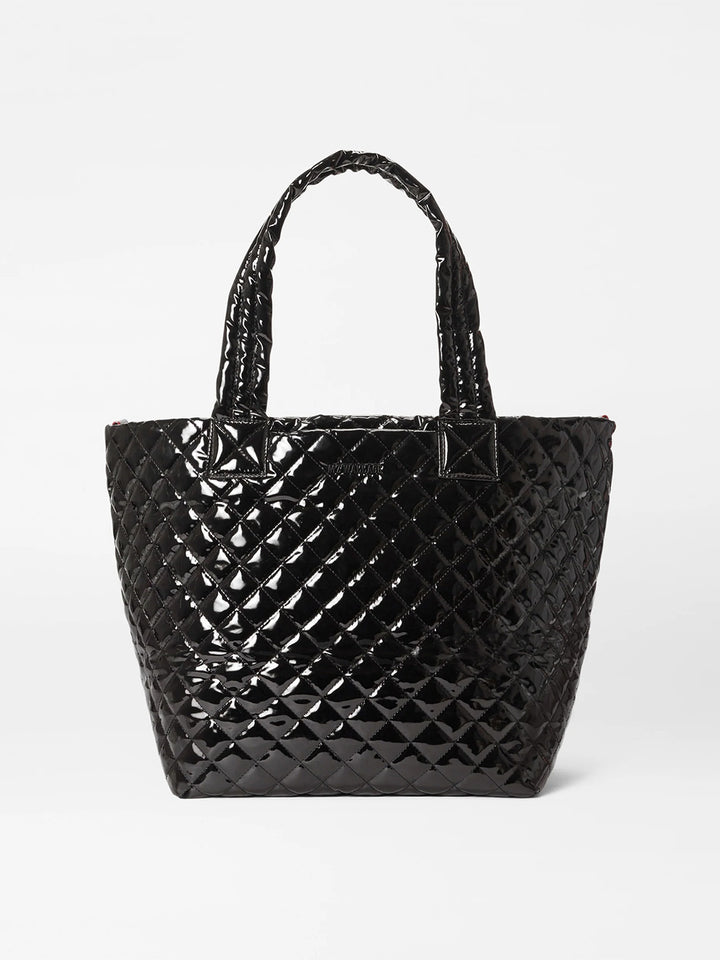 Medium Metro Tote Deluxe in Black Lacquer