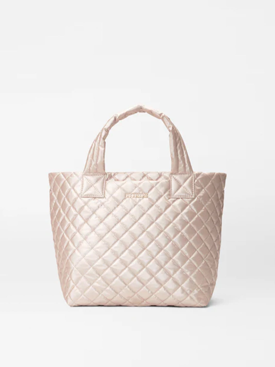 Small Metro Tote Deluxe in Rose Gold Metallic