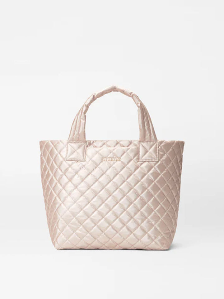 Small Metro Tote Deluxe in Rose Gold Metallic