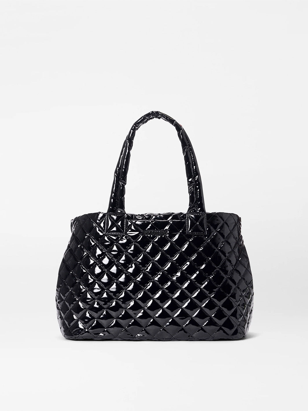Medium Metro City Tote in Black Lacquer