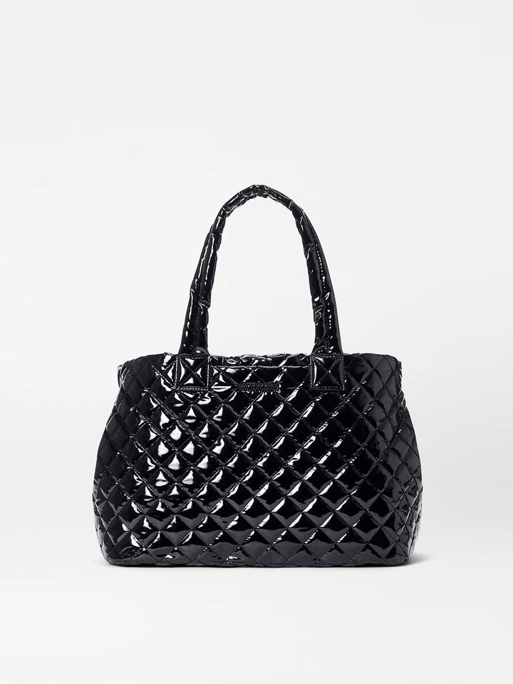 Medium Metro City Tote in Black Lacquer