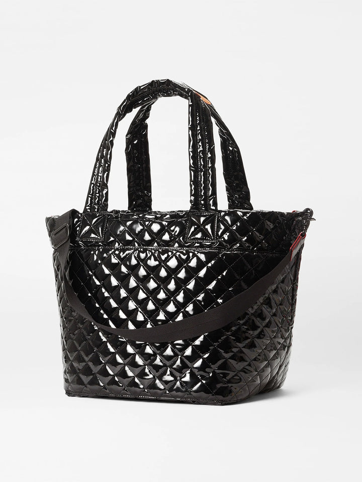 Medium Metro Tote Deluxe in Black Lacquer