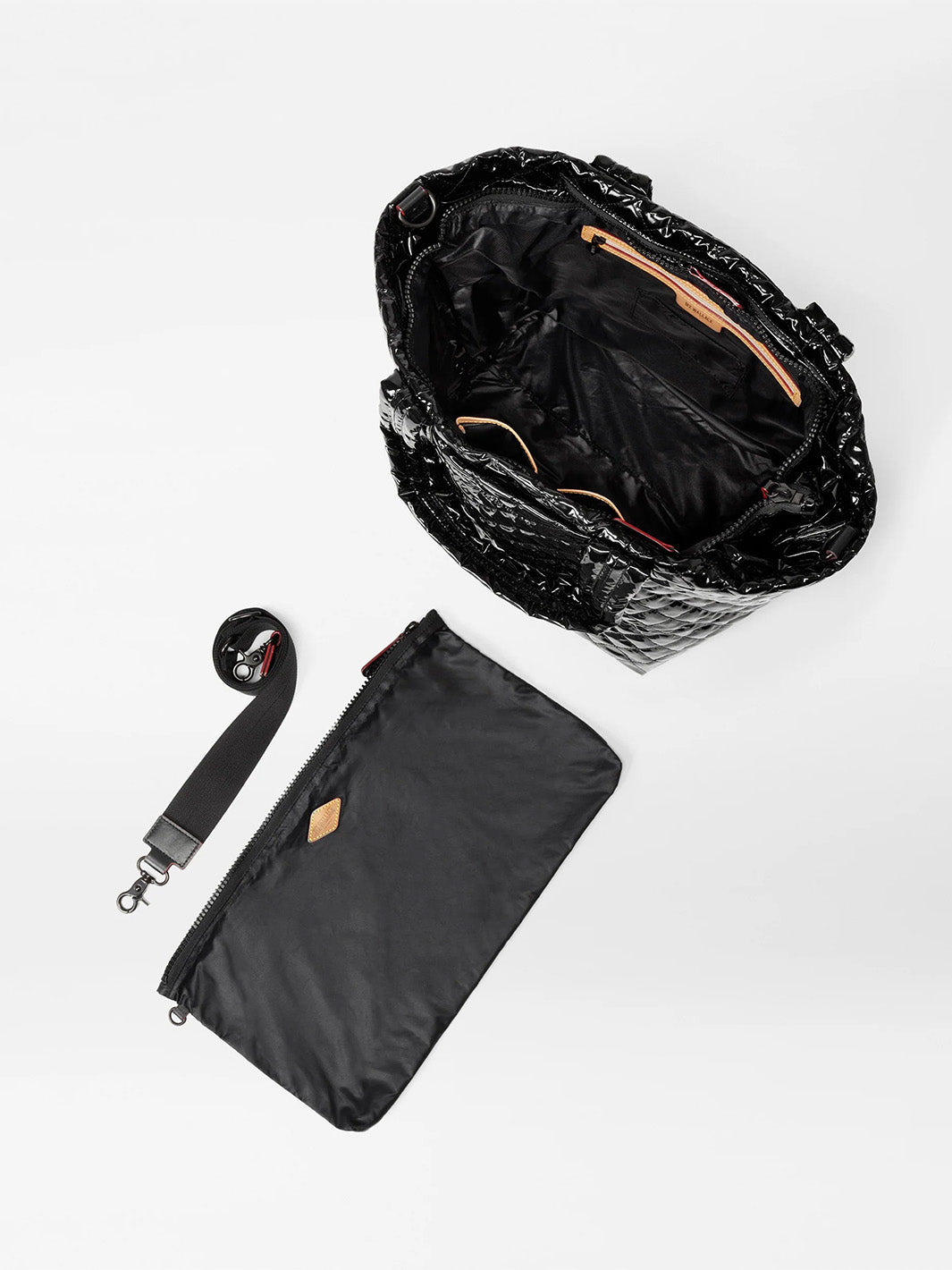 Medium Metro Tote Deluxe in Black Lacquer