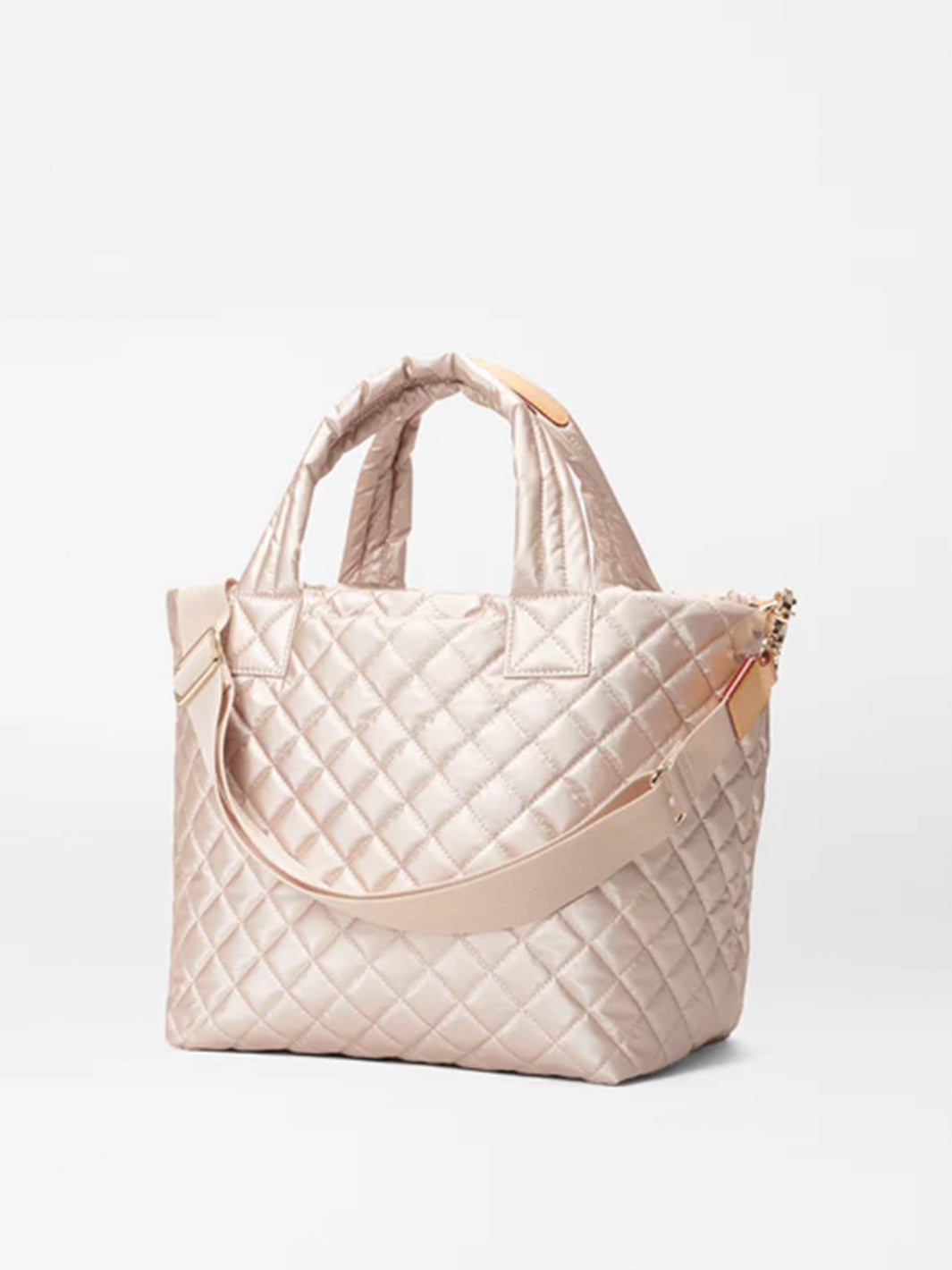 Small Metro Tote Deluxe in Rose Gold Metallic