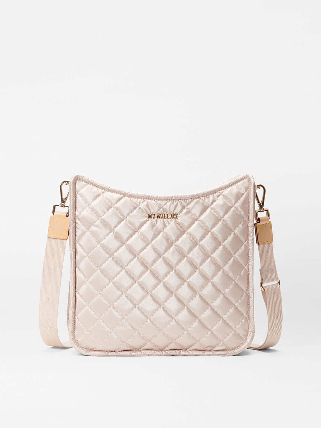 Medium Box Crossbody in Rose Gold Metallic