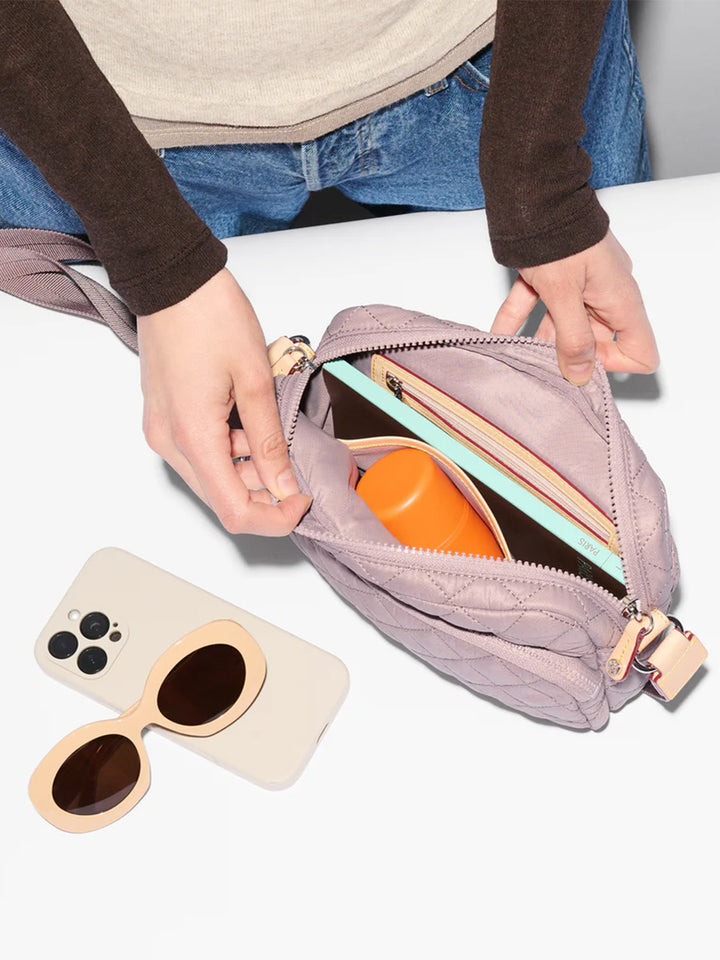 Small Metro Camera Crossbody Bag in Quail