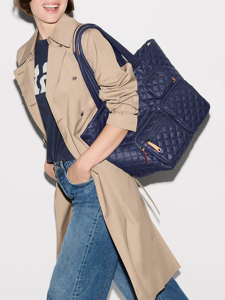 Medium Metro Travel Tote in Navy