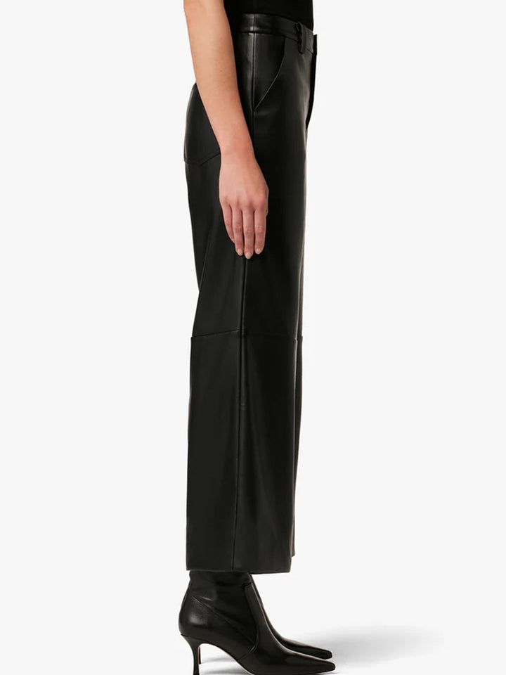 The Mia Vegan Leather Pant in Black