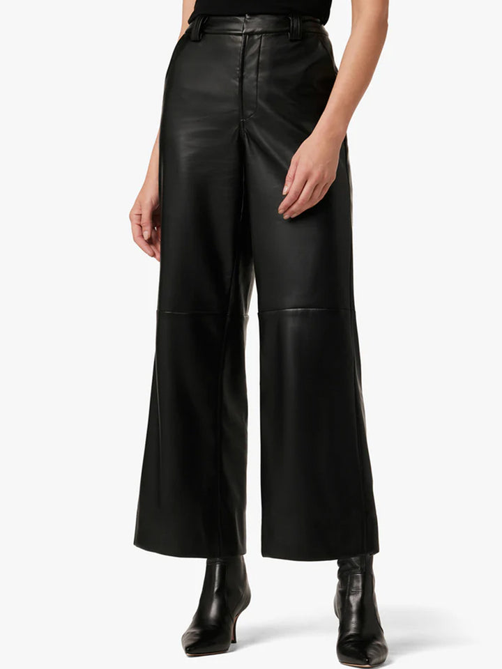 The Mia Vegan Leather Pant in Black