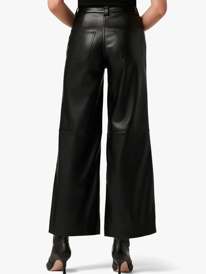 The Mia Vegan Leather Pant in Black