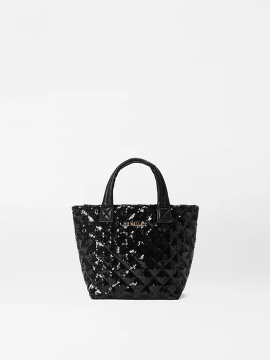 Micro Metro Tote Deluxe in Black Sequin