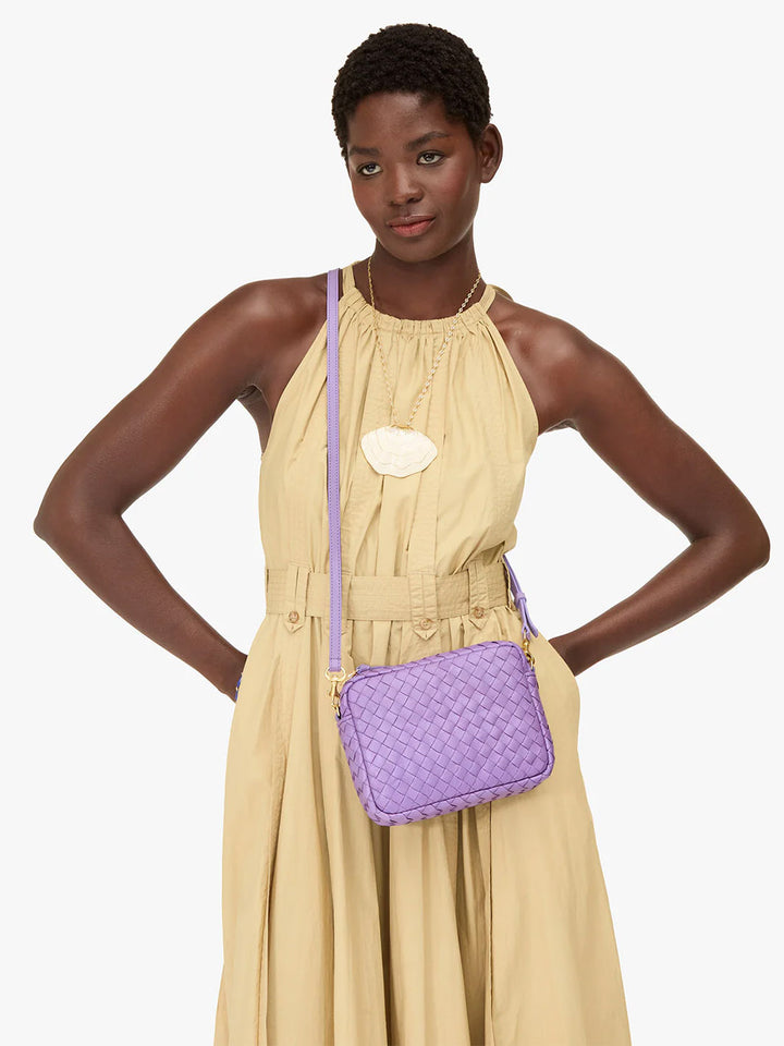 Midi Sac in Jacaranda Diagonal Woven