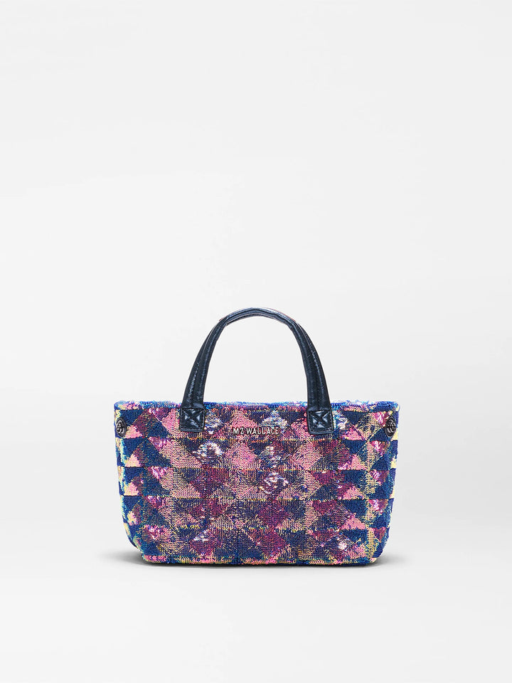 Mini City Tote in Aurora Sequin