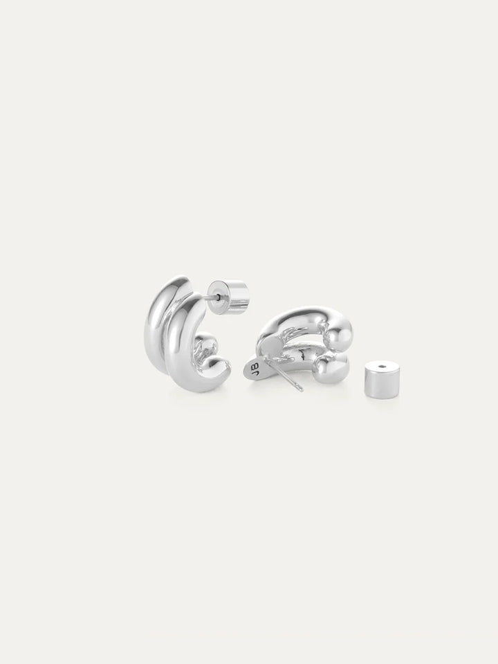Mini Florence Earrings in Silver
