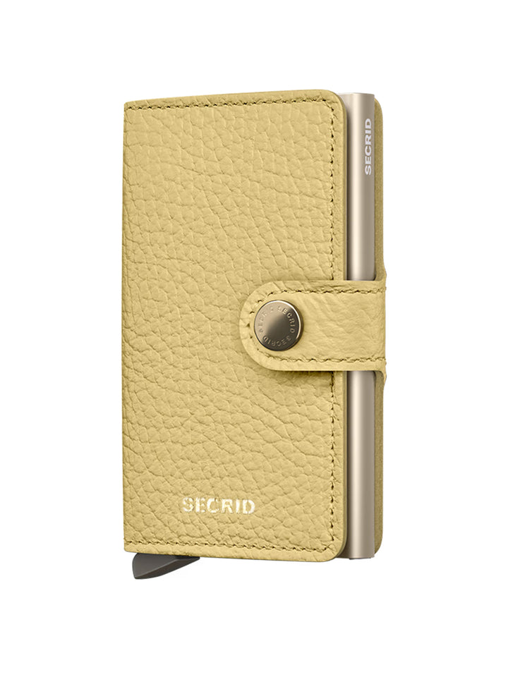 Mini Wallet Pebble in Yellow