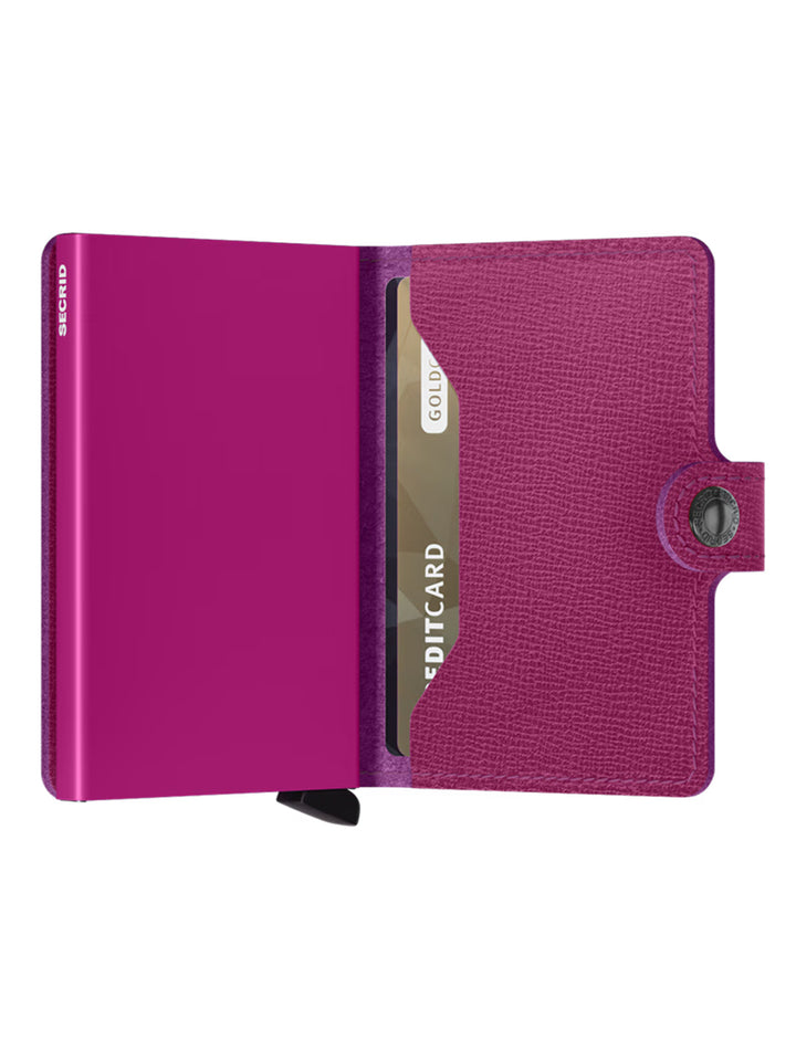 Mini Wallet Crisple in Fuchsia