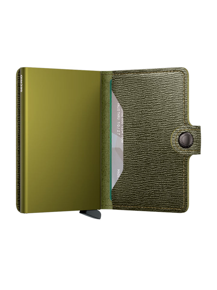 Mini Wallet Crisple in Kelp