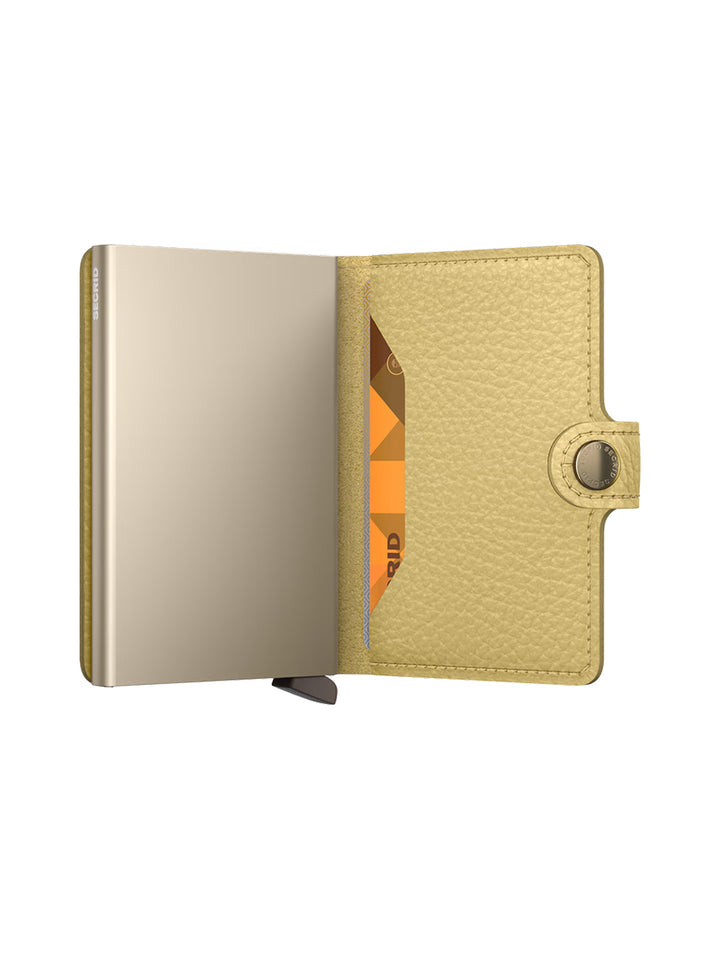 Mini Wallet Pebble in Yellow