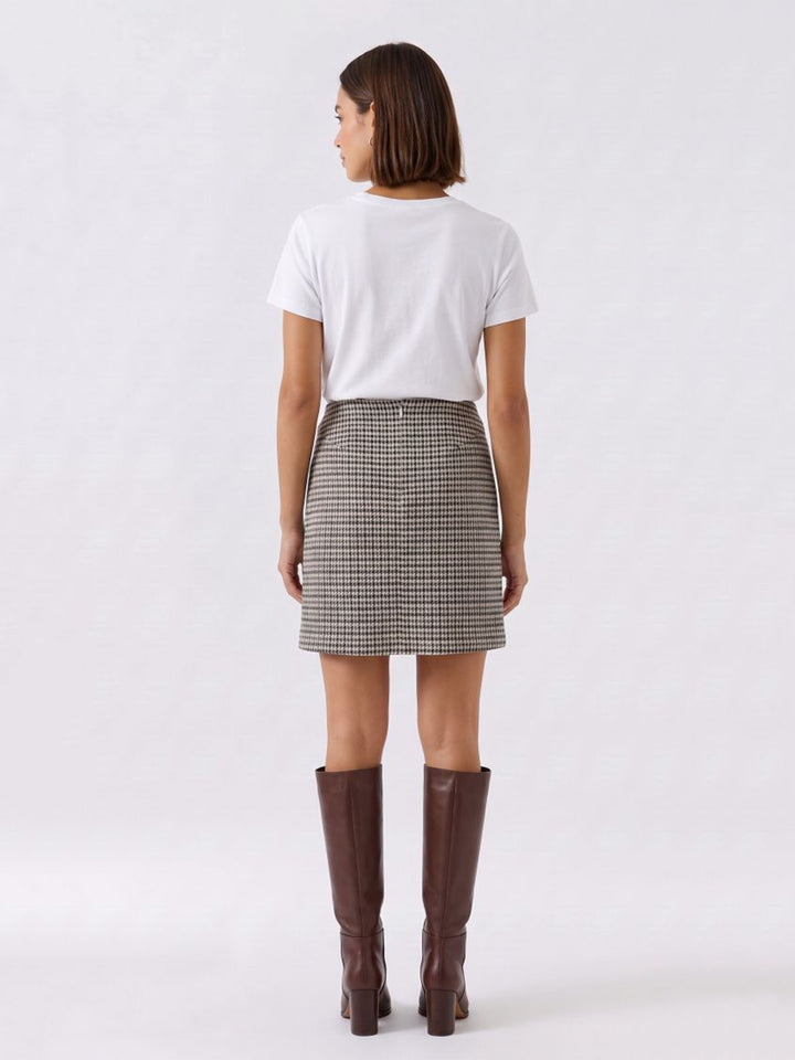 Mini Skirt in Light Stone Grey