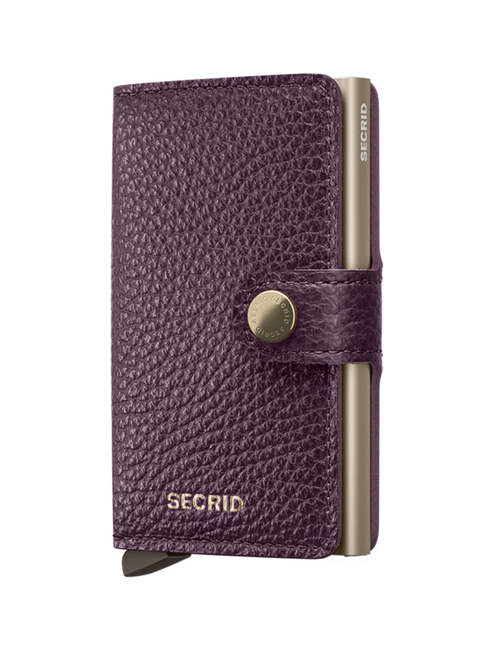 Mini Wallet Pebble in Grape