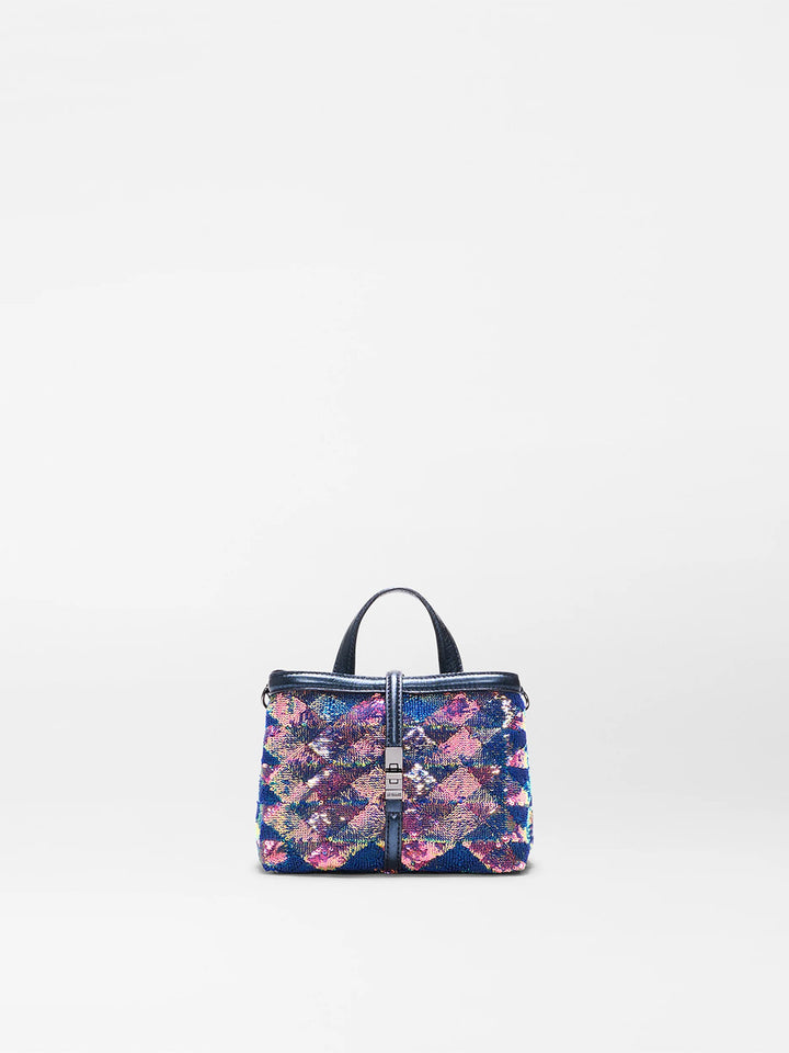 Mini Astor Top Handle in Aurora Sequin