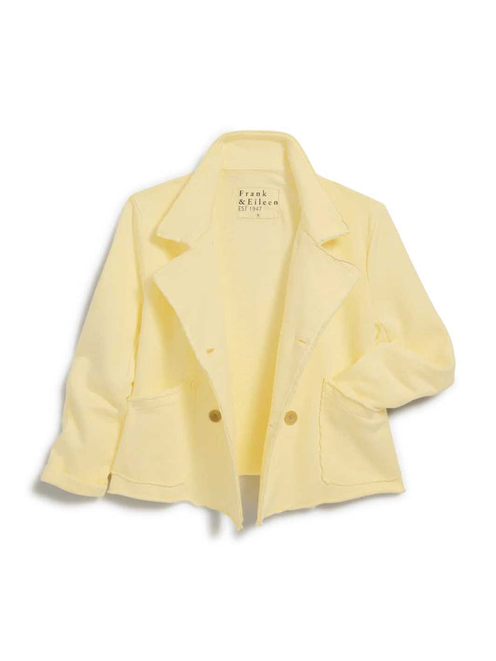 Mini Belfast Crop Peacoat in Canary