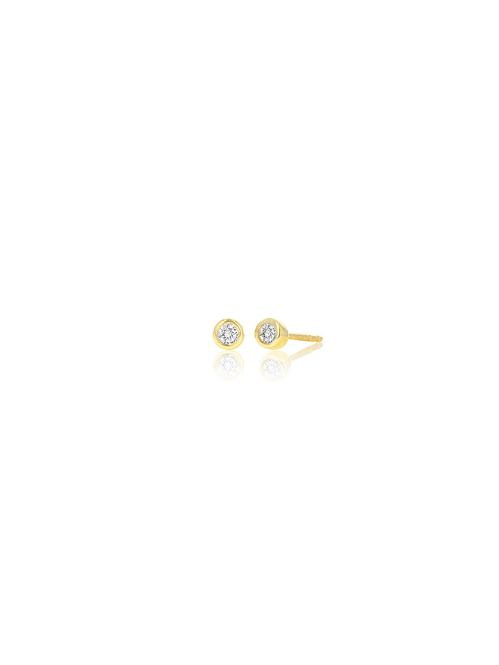 Mini Diamond Bezel Studs