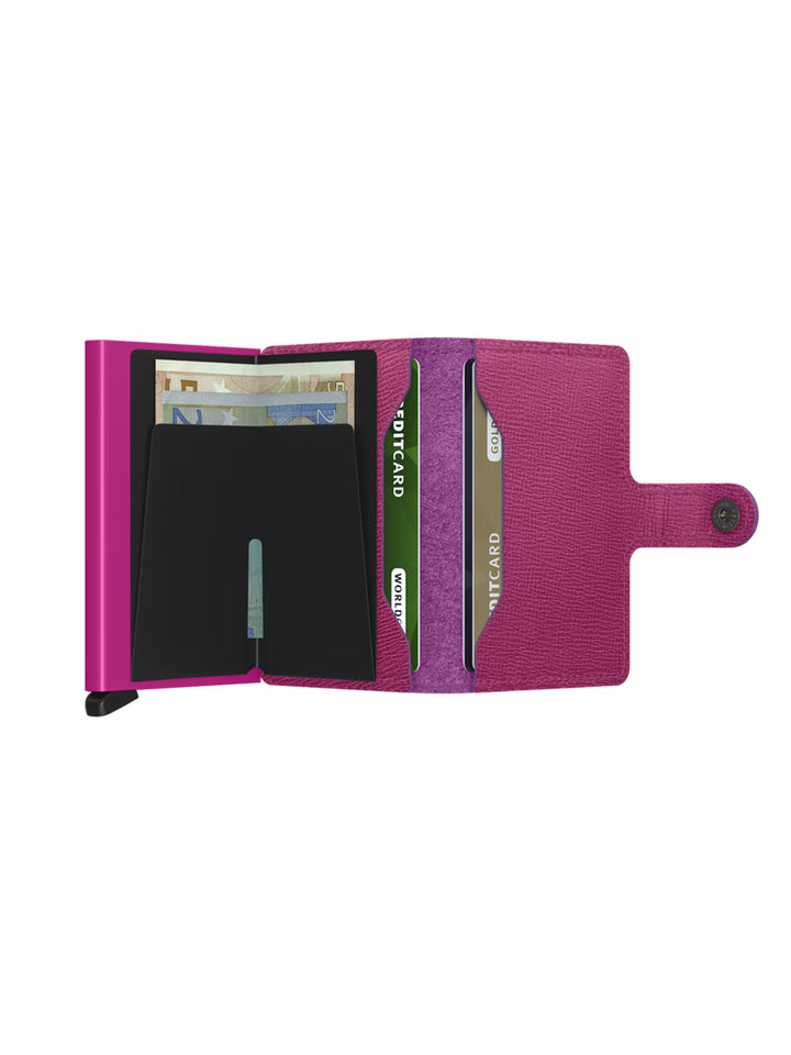 Mini Wallet Crisple in Fuchsia