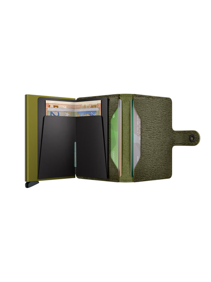 Mini Wallet Crisple in Kelp