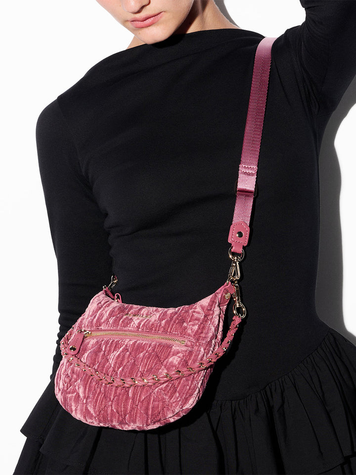 Mini Crosby Sienna in Petal Velvet