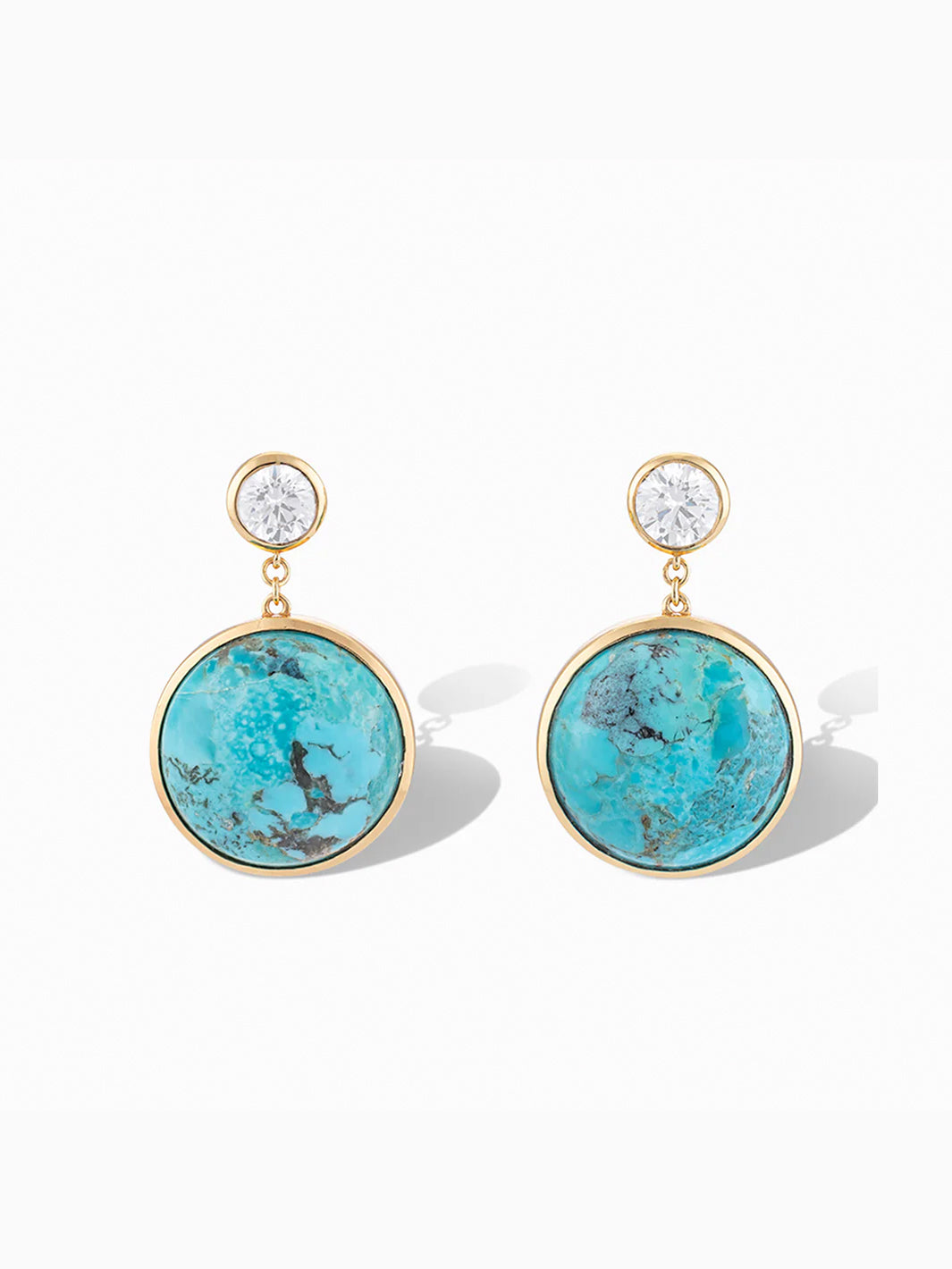 Mini Drop Earrings in Turquoise