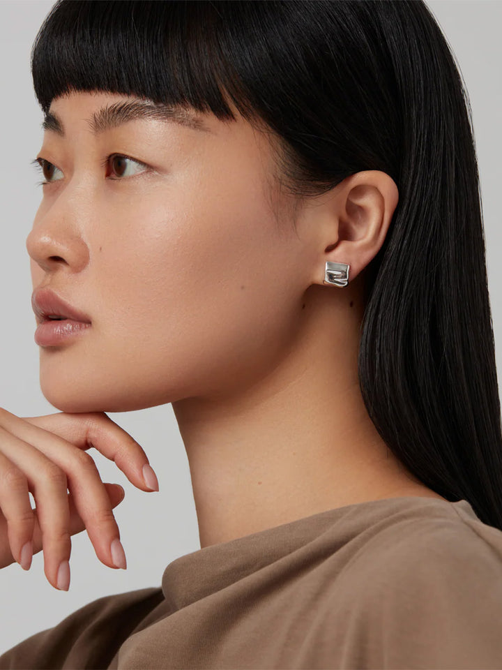 Mini Sundra Earrings in Silver