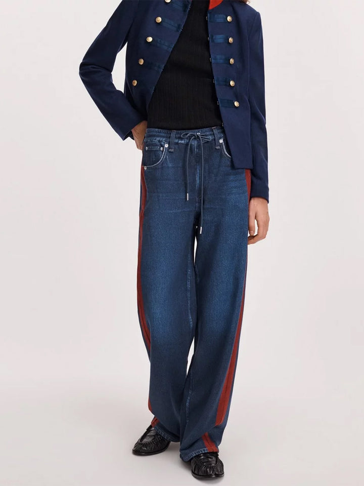 Miramar Drawstring Track Pant in Nolita Track Stripe