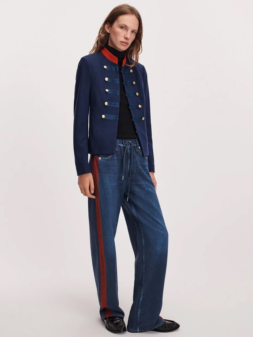 Miramar Drawstring Track Pant in Nolita Track Stripe