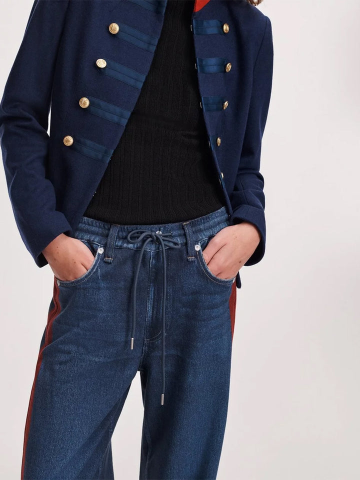 Miramar Drawstring Track Pant in Nolita Track Stripe