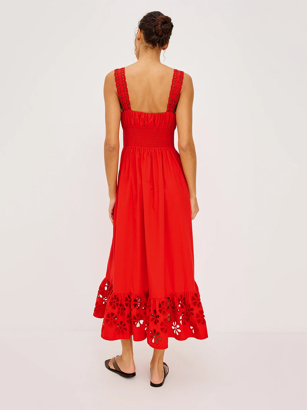 Moira Dress in Scarlet