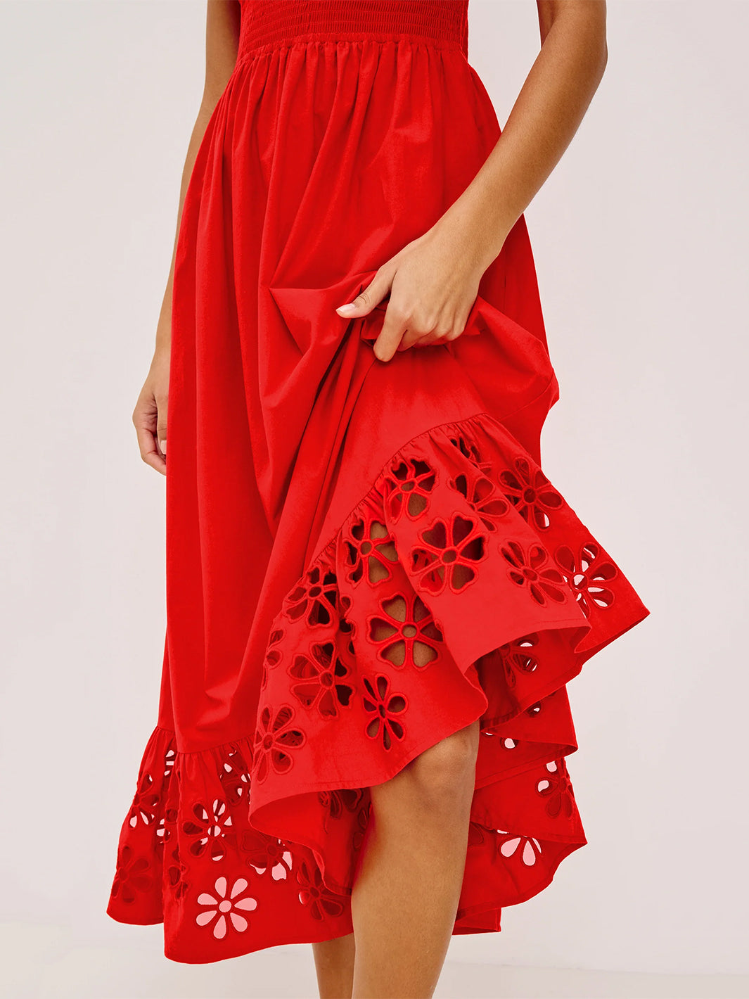 Moira Dress in Scarlet