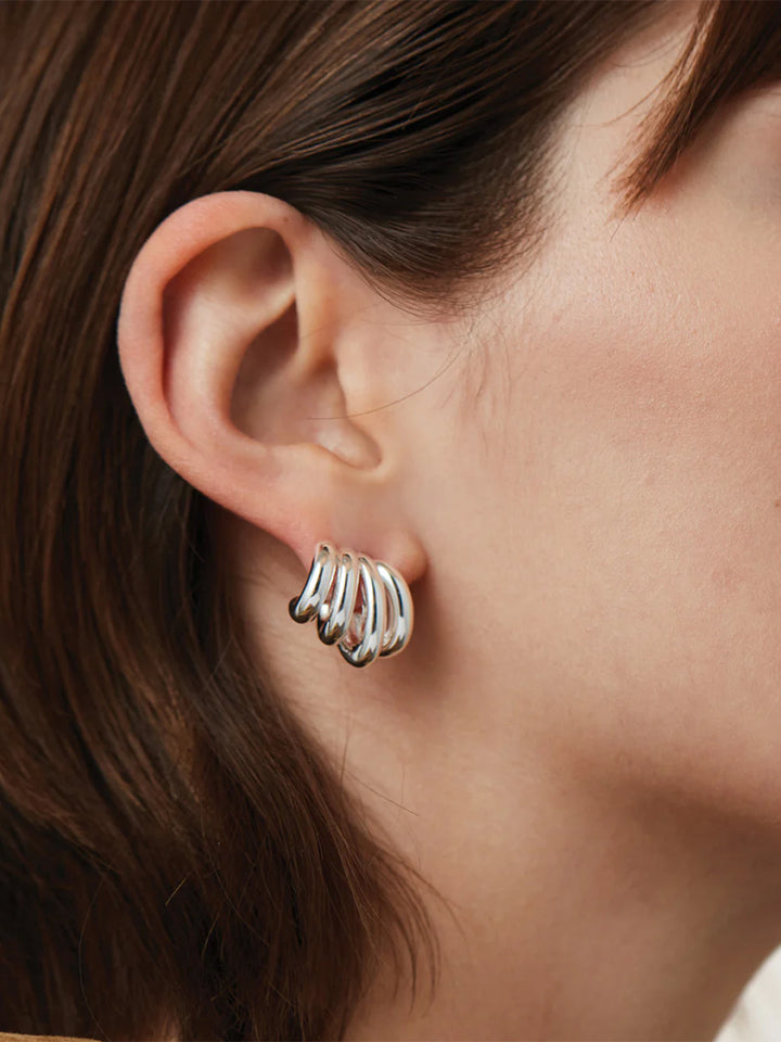 Monroe Earrings in Silver