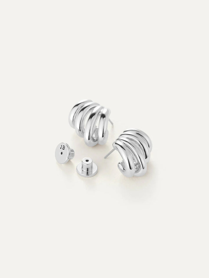 Monroe Earrings in Silver