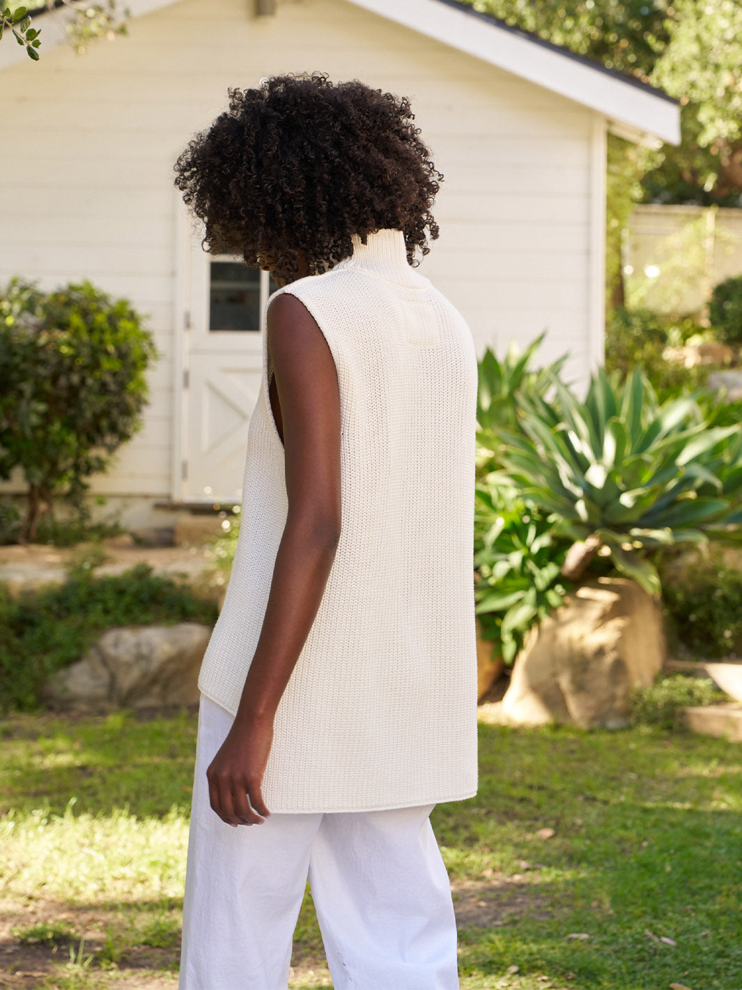Monecito Sweater Tank in Ivory