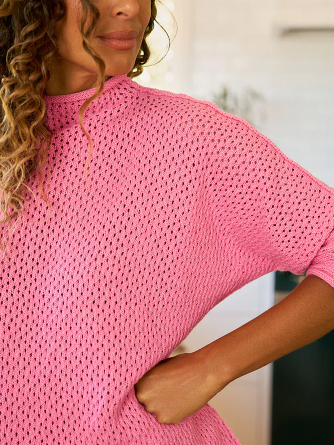 Monterey Sweater in Dragon Fruit