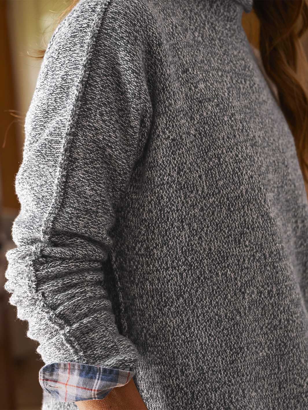 Monterey Sweater in Japanese Black Mélange