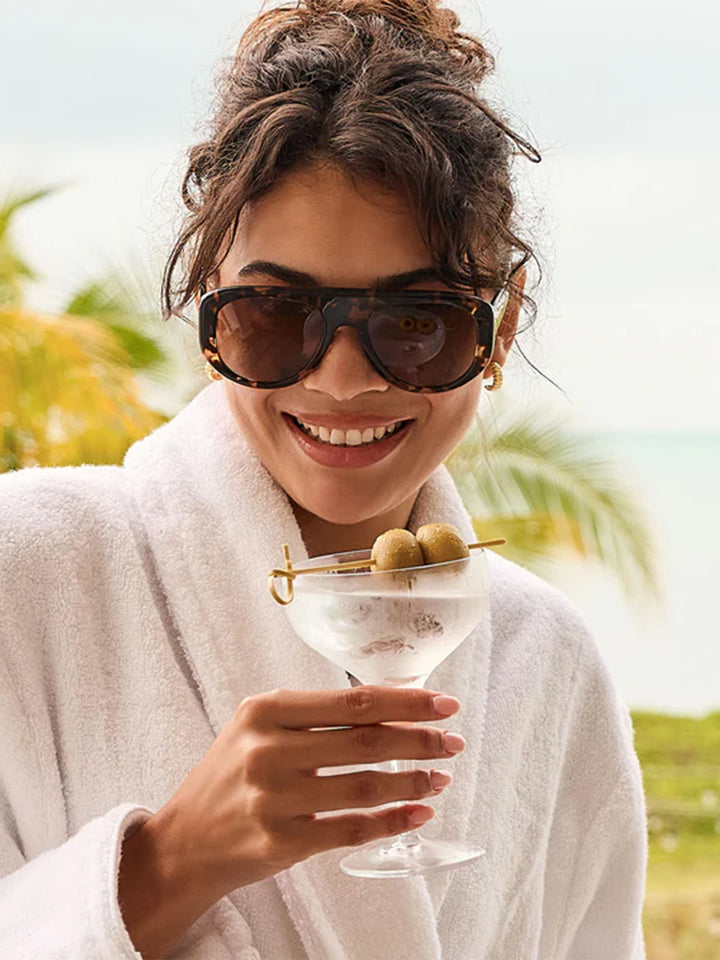 Morgan Sunglasses in Espresso Tortoise Brown Gradient