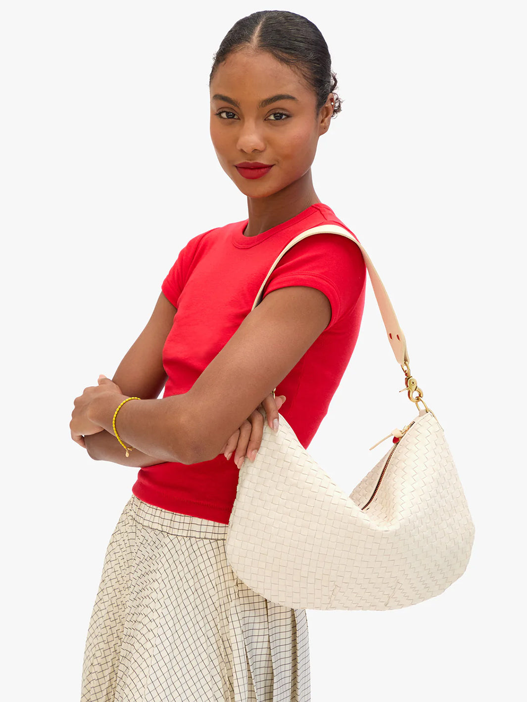Moyen Messenger Bag in Cream